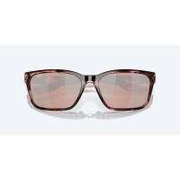 Очки поляризационные COSTA DEL MAR Palmas 580G цв. Coral Tortoise цв. ст. Copper Silver Mirror превью 2