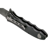 Нож складной BOKER Leopard-Damast III Collection дамасская сталь рукоять сплав AlMgSi1 цв. Черный превью 4