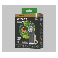 Фонарь налобный ARMYTEK Wizard C2 Pro Max Magnet USB Теплый цвет черный превью 6