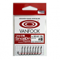 Крючок одинарный VANFOOK SO-81R BL #6 Plugging Snap on Hook (Barbless) 8 шт.