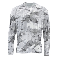 Термокофта SIMMS Solarflex LS Crewneck - Print цвет Cloud Camo Grey превью 2