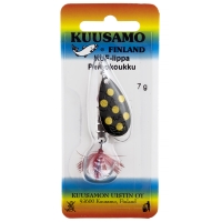 Блесна вращающаяся KUUSAMO Kuf-Lippa 40/7 (с опереньем) код цв. BL/Ye-C превью 2