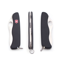 Нож VICTORINOX Sentinel One Hand 111мм 4 функций серрейторное лезвие цв. черный