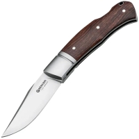 Нож складной полуавтоматический BOKER Boxer Desert Ironwood сталь N690 рукоять Дерево цв. Коричневый