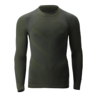 Термокофта UYN Ambityon Defender Uw Shirt Long цвет Tactical Green / Anthracite