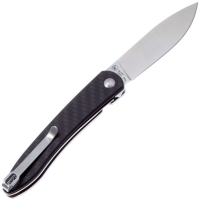 Нож складной CJRB Ria 12C27 рукоять Карбон цв. Черный превью 4