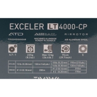 Катушка безынерционная DAIWA 20 Exceler LT 4000-CP превью 3
