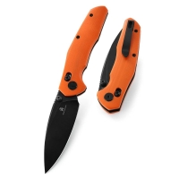 Нож складной BESTECH Ronan 14C28N рукоять стеклотекстолит G10 цв. Оранжевый / Черный превью 2