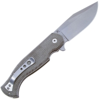 Нож складной полуавтоматический FOX KNIVES Eastwood Tiger сталь D2 рукоять Микарта цв. Зеленый превью 5