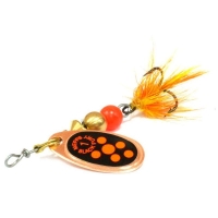 Блесна вращающаяся MEPPS Comet Black Fury Mouche (блистер) № 0 цв. Orange / Copper превью 1