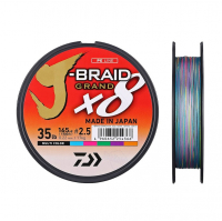Плетенка DAIWA J-Braid Grand X8 135 м цв. разноцветный 0,22 мм