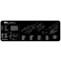 Коврик для чистки оружия TEKMAT Sks Rifle Cleaning Mat р. 910 х 310 х 3 мм, цв. черный + схема