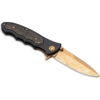Нож складной BOKER Leopard-Damast III Gold превью 2