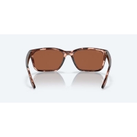 Очки поляризационные COSTA DEL MAR Palmas 580G цв. Coral Tortoise цв. ст. Copper Silver Mirror превью 3