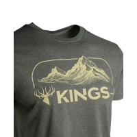 Футболка KING'S High Country Tee цвет Heather Military Green превью 3