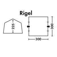 Шатер FHM Rigel кемпинговый цвет Синий / Серый превью 2