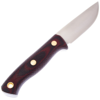 Нож ЮЖНЫЙ КРЕСТ Fang конвекс сталь N690 рукоять Микарта красно-черная/насечка превью 4