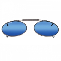 Очки поляризационные FLYING FISHERMAN Clip-On SpringLock 7506 Large Oval цв. Smoke-Blue Mirror