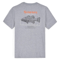 Футболка SIMMS Bass Ruler T-Shirt цвет Athletic Heather превью 2