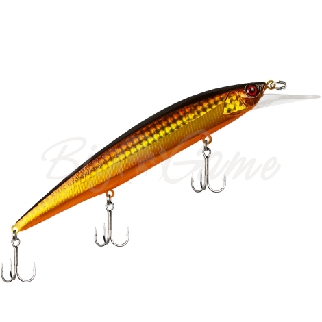 Воблер JACKALL Rerange 130 MR цв. double clutch gold & black фото 2