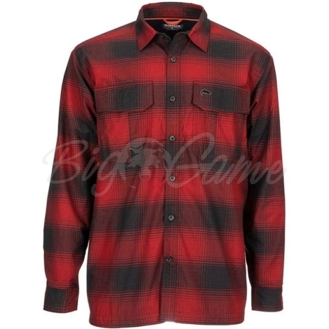 Рубашка SIMMS Coldweather LS Shirt цвет Auburn Red Plaid фото 1