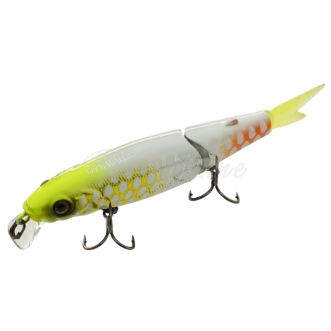 Воблер JACKALL Tiny Magallon цв. albino chartreuse piraruku фото 2