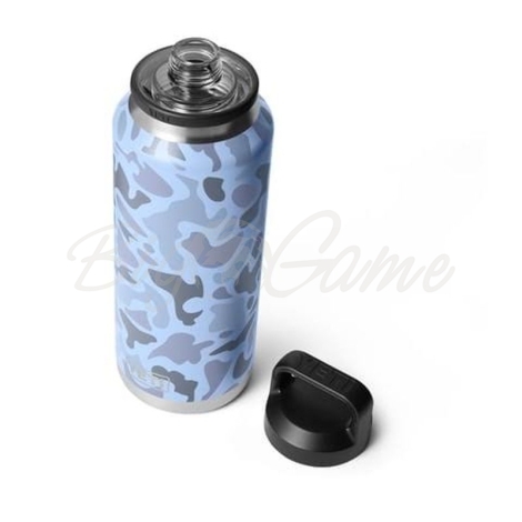 Термос YETI Rambler Bottle Chug Cap 1065 цвет Blue Camo фото 2