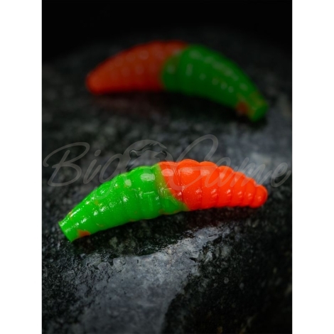 Личинка TERUKI Bro 3,8 см (8 шт.) зап. сыр цв. Green/Orange фото 1