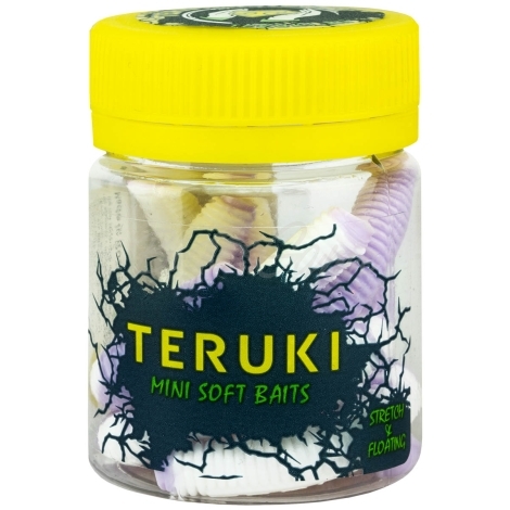 Червь TERUKI Roy 6,5 см (7 шт.) зап. сыр цв. White/Lilac фото 3