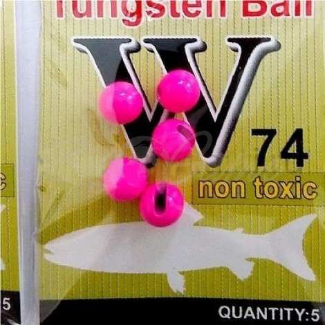 Головка вольфрамовая ONLY SPIN Trout Tungsten Ball 3,8 мм цв. Розовый (5 шт.) фото 1