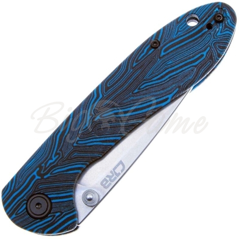 Нож складной полуавтоматический CJRB Feldspar сталь AR-RPM9 рукоять стеклотекстолит G10 цв. Черно-синий фото 3