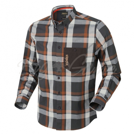 Рубашка HARKILA Amlet LS Shirt цвет Spice check фото 4