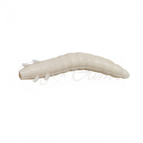 Червь SOOREX PRO King Worm запах сыр 55 мм (7 шт.) цв. 101 White фото 1