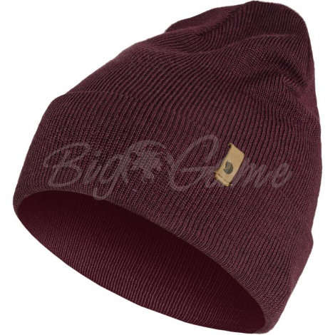 Шапка FJALLRAVEN Classic Knit Hat цв. 356 Dark Garnet фото 3