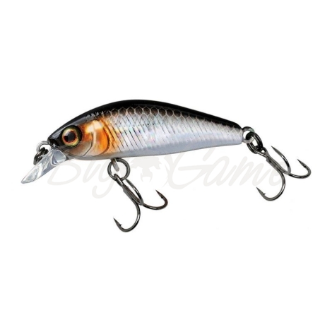 Воблер JACKALL Chubby Minnow 35 цв. hl silver & black фото 2