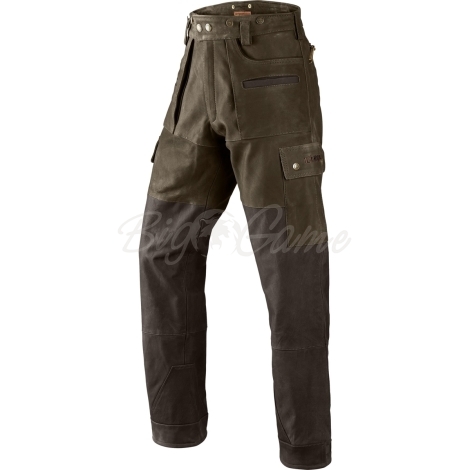 Брюки HARKILA Angus Trousers цвет Green / Brown фото 1