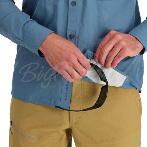 Рубашка SIMMS Guide Fishing Shirt цвет Neptune фото 3