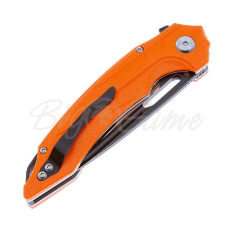 Нож складной полуавтоматический BESTECH Ornetta сталь D2 рукоять стеклотекстолит G10 цв. Оранжевый фото 2 Нож складной полуавтоматический BESTECH Ornetta сталь D2 рукоять стеклотекстолит G10 цв. Оранжевый фото 2