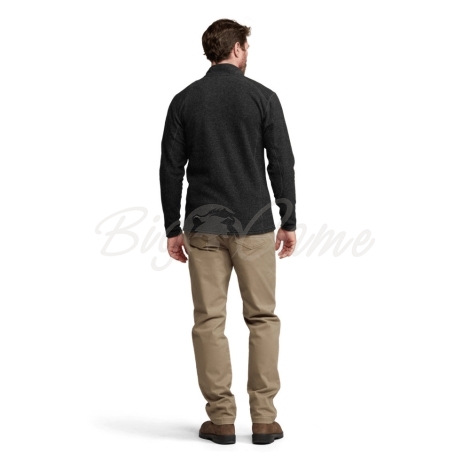Толстовка SITKA Snowcrest Half-Zip Fleece Pullover цвет Black Heather фото 7