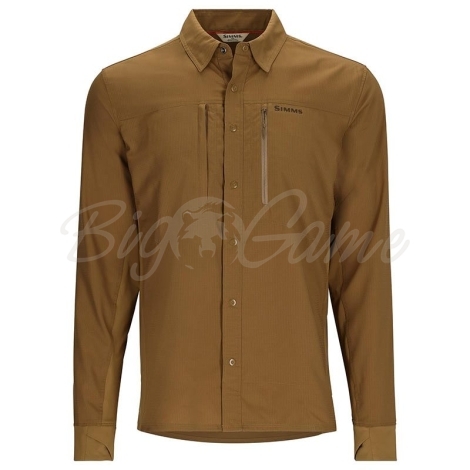 Рубашка SIMMS Intruder BiComp Fishing Shirt цвет Driftwood фото 1