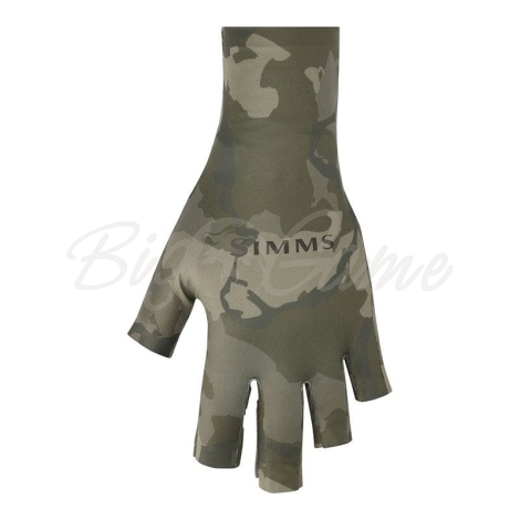 Перчатки SIMMS Solarflex Sunglove цвет Regiment Camo Olive Drab фото 1