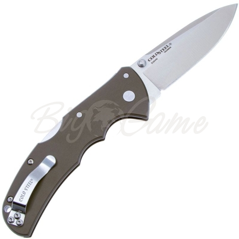 Нож складной полуавтоматический COLD STEEL Code-4 Clip Point сталь CPM S35VN рукоять Алюминий цв. Серый фото 5