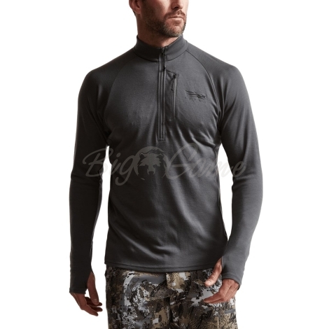 Водолазка SITKA Core Merino 220 Half-Zip цвет Lead фото 7