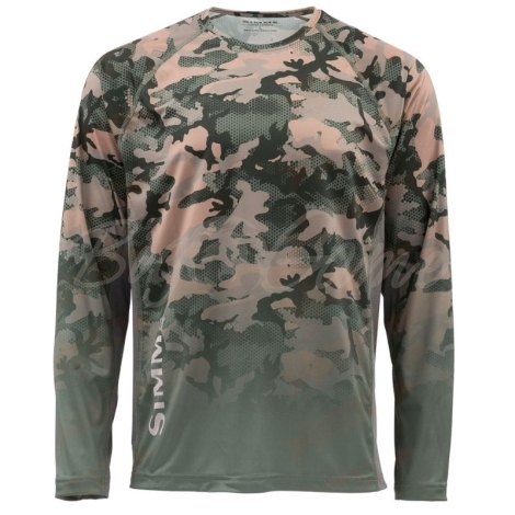 Термокофта SIMMS Challenger Solar Tech Jersey цвет Hex Flo Camo Timber фото 1