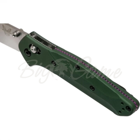 Нож складной BENCHMADE Osborne сталь S30V рукоять зеленый алюминий фото 6