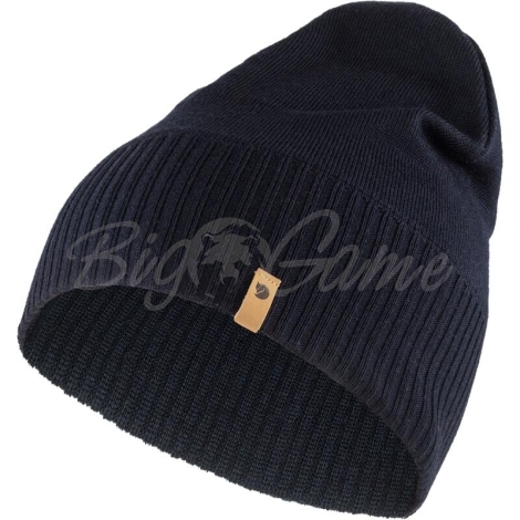 Шапка FJALLRAVEN Merino Lite Hat цвет Dark Navy фото 1