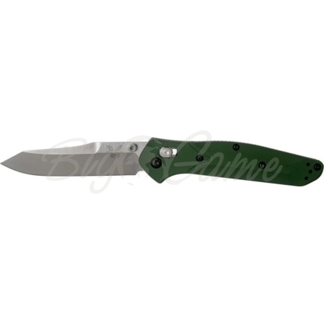 Нож складной BENCHMADE Osborne сталь S30V рукоять зеленый алюминий фото 2