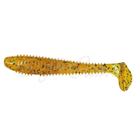 Виброхвост CRAZY FISH Vibro Fat 4,7" (4 шт.) зап. кальмар код цв. 01 Olive фото 1