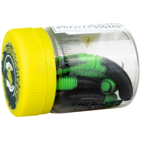 Червь TERUKI Roy 6,5 см (7 шт.) зап. сыр цв. Green/Black фото 2