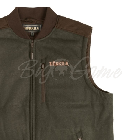 Жилет HARKILA Metso Active quilt waistcoat цвет Willow green / Shadow brown фото 3